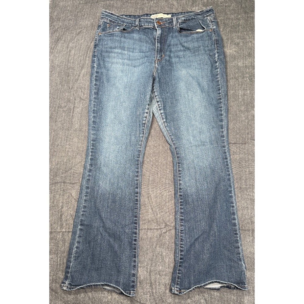 Levi Strauss Signature Mid Rise Bootcut Jeans Womens 14 Measured 32x28 Blue